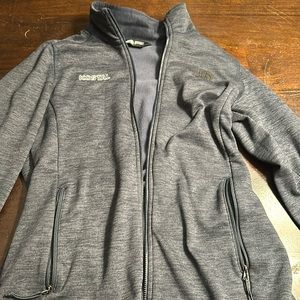 North face women’s zip up jacket grayish navy blue